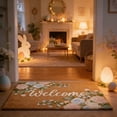 thumbnail image 4 of YWIYIUD 1PC Spring Welcome Front Door Mat, 20x32inch Indoor Outdoor Welcome Design Mats for Entryway, Porch, Durable Coconut Fiber Mat, Home Decorations, 4 of 7