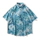 thumbnail image 1 of Camisas Para Hombre Manga Larga Camisa de manga corta al óleo Tendencia retro Amantes de la calle Camisa perezosa de manga corta (N, M), 1 of 4