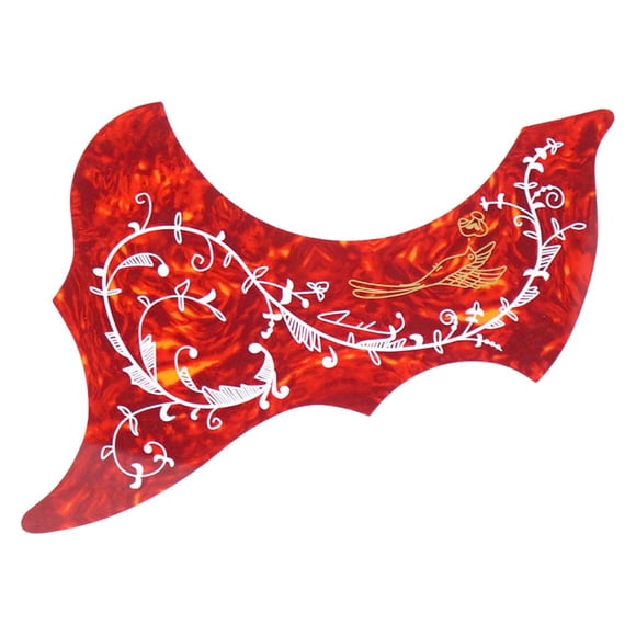 2 Recambios de Guitarra Acústica, Protector de Arañazos, Autoadhesivo rojo Yuyangstore Pickguard Decorativo