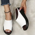 thumbnail image 3 of KBODIU Women's Sandals, Women Orthopedic Sandals with Arch Support Leisure Vacation Comfort Open Toe Wedge Beach Sandals White 42, 3 of 7