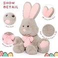 thumbnail image 4 of American Big Rabbit Plush Toy Grey 70Cm, 4 of 7