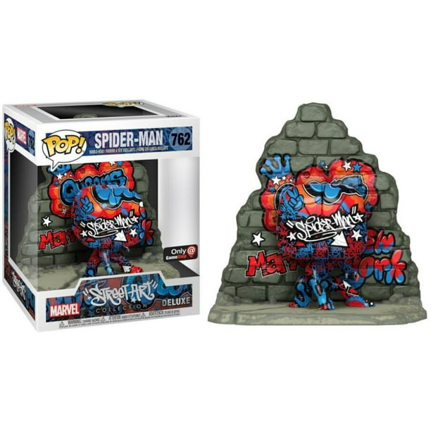 oase Bøde Tryk ned Funko POP! Deluxe Marvel Street Art Collection Spider-Man #762 Exclusive -  Walmart.com