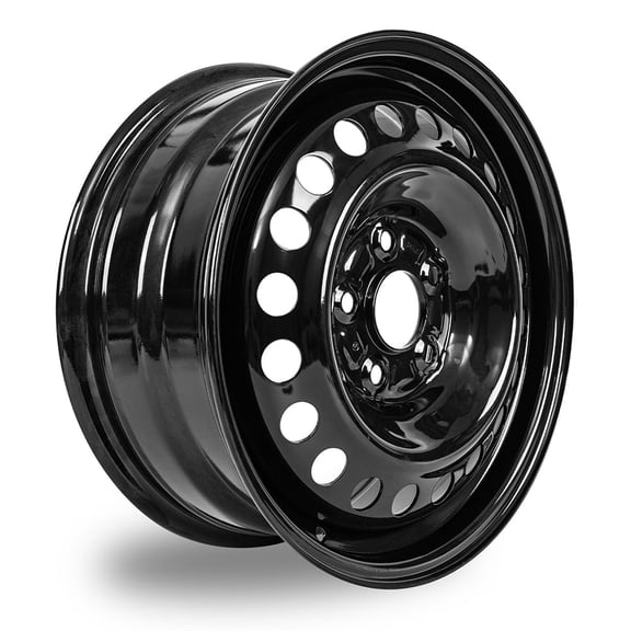 Texuanhu 16x6.5 inch Wheel for Honda Civic 2004-2016 5x114.3mm, 5-Lug Black Steel Rim