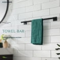 thumbnail image 5 of KOKOSIRI Towel Rail Bathroom Towel Bars Matte Black 20 Inch Towel Holder for Bath Cabinet Kitchen Wall Mount Stainless Steel B4005BK-L20, 5 of 9