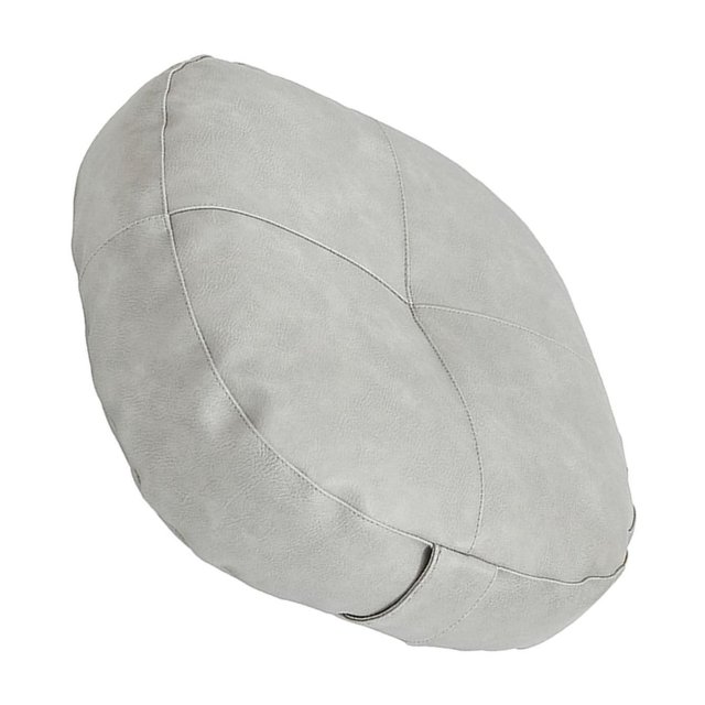 relayinert Coussin de Sol Rond Pouf Décoratif Intérieur Extérieur pour Balcon Adultes Jaune Gris Pâle