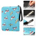 thumbnail image 5 of ALAZA Airplane Blue-d1 Trading Card Binder 4 Pocket Cards Collection Album 400 Folder Holder, 5 of 6