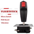 thumbnail image 3 of 1 * Flight Stick  Arcade Game Cabinet Grap Flight Joystick Trigger Top Fire Button, 3 of 13