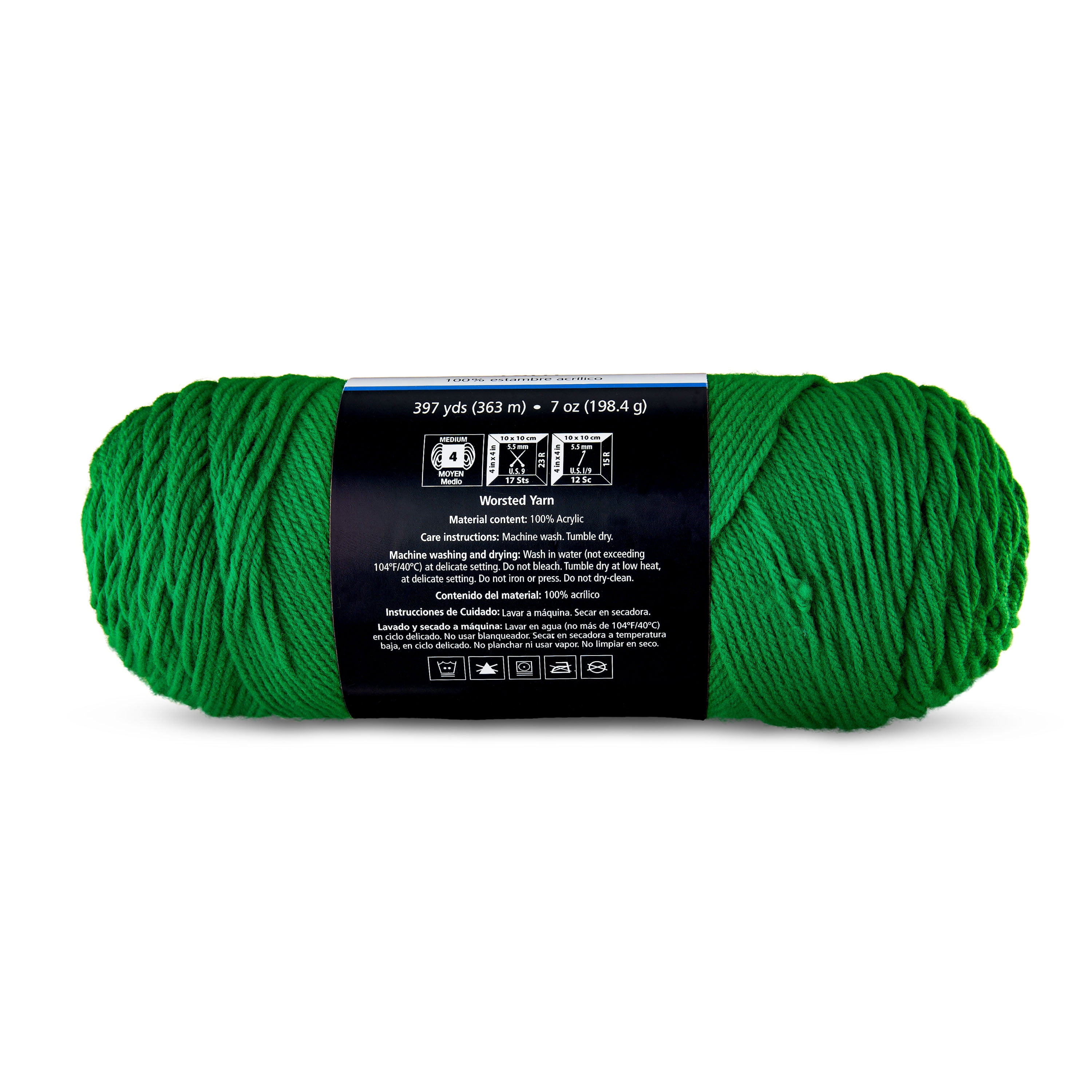 Mainstays Medium Acrylic Yarn, 7oz, Turf Green - Walmart.com