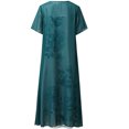 thumbnail image 5 of Lilgiuy Women's Casual Chiffon Short Sleeve Loose Shawl Two-Piece Camies Dress With Straps Blue,16 2022 Fall Winter, 5 of 5