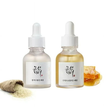 Skin Care Serum Set Contained 2 PCS Face Serum, Glow Deep Serum :Rice  Alpha-Arbutin (30 ml)   Glow Serum : Propolis Niacinamide (30 ml), Nourishing Face Skin for Dry Skin