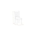 thumbnail image 5 of 3Pc Dinette Set - Round Table & 2 Linen Seat Chairs - White Finish, 5 of 5