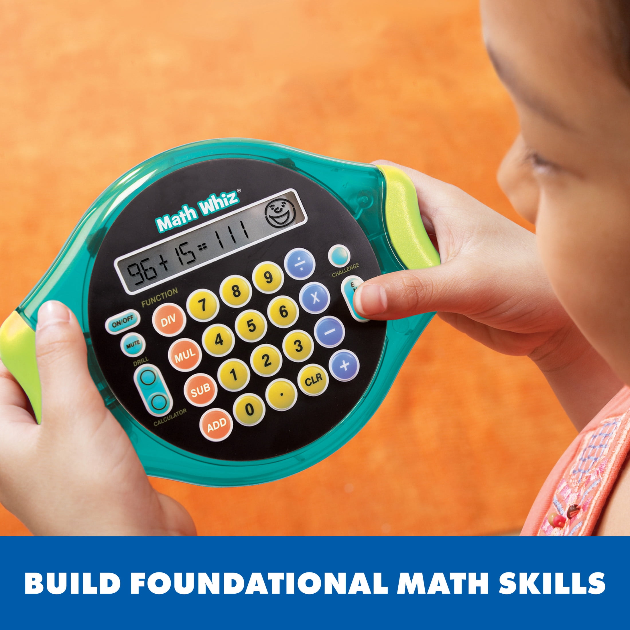 Educational Insights Math Whiz Handheld Electronic Math Game, Learning Toy for Children Ages 6 Years and up