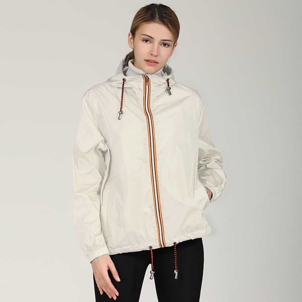 Womens Windbreaker Outdoor Jacket with Hood – Lightweight Sun ...