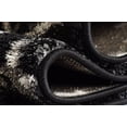 thumbnail image 4 of Ladole Rugs Anise Watercolor Abstract Design Area Rug Carpet in Black-White(3'11" x 5'7", 120cm x 170cm), 4 of 6