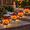 Red-4 globes, variant on Warm White 4 Globes Solar Globe Outdoor Landscape Walkway Garden Lights