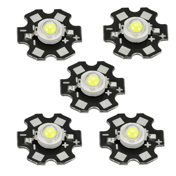Uxcell 3.2-3.4VDC 3W 280lm 6000-6500K Replacement COB LED Light Chip Bead White 10 Pack