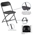 thumbnail image 3 of Silla Plegable Reforzada Plástico Fiesta Exterior Resistente negro, 3 of 9