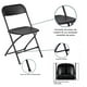 thumbnail image 3 of Silla Plegable Reforzada Plástico Fiesta Exterior Resistente negro, 3 of 9
