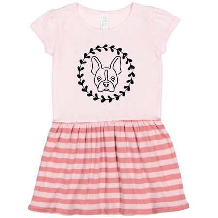 

Inktastic Boston Terrier Dog Gift Idea Gift Toddler Girl Dress