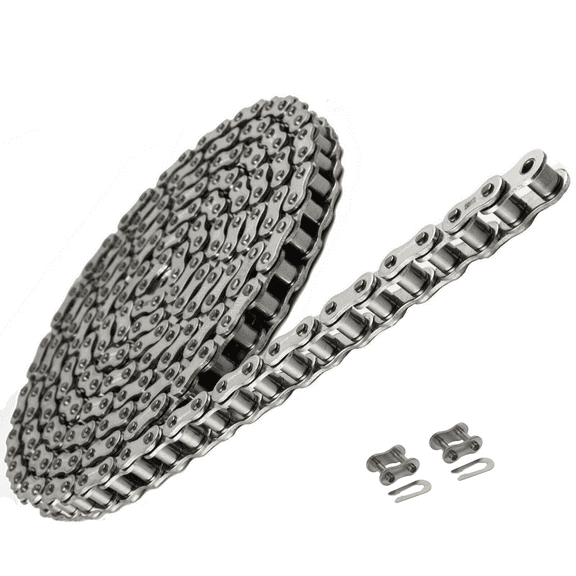 Jeremywell #35 SS Stainless Steel Roller Chain 10 Feet   2 Master Links, Corrosion Resistant
