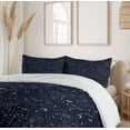 thumbnail image 6 of Ambesonne Blue Sky Duvet Cover Set, Stars Constellation Art, 2-Calking, Dark Night Blue White, 6 of 7