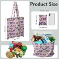 thumbnail image 2 of Watercolor Butterfly Floral Canvas Tote Bag – Romantic Nature-Inspired Reusable Cotton Shopping Bag with Artistic Fantasy Garden & Starry Sky Design for Women, Teens, Aesthetic Gift Lovers, 2 of 7