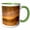 Green/White, variant on 3drose, Tahquamenon River at Sunrise, Paradise, Michigan, Upper Peninsula., 11oz Two-tone Green Mug