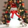 thumbnail image 4 of HongHeng Christmas Snow Globes Lantern LED Lighted Water Lantern Snow Globe Glitter Snowglobes Snowglobe Christmas Decoration for Home & Gift - Red Hat, 4 of 6