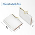 thumbnail image 2 of BOSOBO RFID Blocking Unisex Slim Credit Card Holder PU Leather Wallet, White, 2 of 7