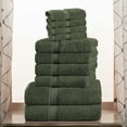 thumbnail image 2 of Superior 800 GSM Egyptian Cotton 3-Piece Towel Set, Soft Ultra Absorbent Towels, Navy Blue, 2 of 9