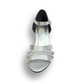 thumbnail image 2 of FLORAL Eryn Women's Wide Width Evening Dress Shoes for Wedding, Prom, & Dinner SILVER 10.5, 2 of 6