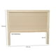 thumbnail image 2 of Cabecera Para Cama Matrimonial Muebles GM Modelo Duela Pata Delgada Madera de Pino Sin Pintar, 2 of 4