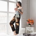 thumbnail image 5 of Salouo Sky Sunset Bronze Dragon Print Women's Pajama Pants Casual Loose Sweatpants PJs Flowy Pants Drawstring Palazzo for Women Wide Leg Pants Lounge Pajama -Medium, 5 of 8