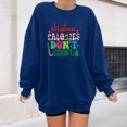 thumbnail image 1 of Sweat-shirt imprimé de noël pour femmes, sweat-shirt tendance à col rond, vêtements de sport décontractés, 1 of 9