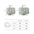 thumbnail image 3 of Spring Floral Toaster Cover 2 Slice, Retro Plants Daisy Flowers Blue Bread Maker Cover Toaster Dust Cover with Pockets, Dust-Proof Cover for Kitchen Small Appliance 12x7.5x8in, 3 of 5