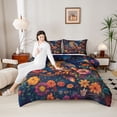 thumbnail image 4 of Feelyou Rustic Owl Flower Twin Comforter Sets, Mystic Hippie Galaxy Bedding Set, 2 Pieces, 4 of 8