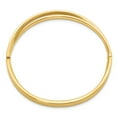 thumbnail image 2 of Primal Gold 14 Karat Yellow Gold 4/16 and Diamond-cut Bypass Hinged Bangle, 2 of 4