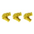 thumbnail image 2 of Youkk Yellow Cowhide Leather Racing Motorcycle Biker Gloves Enhanced Grip and Comfort M 3Set, 2 of 6