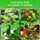 thumbnail image 5 of Bandeja para sembrar semillas con orificios de drenaje | Kit de germinación de plástico reutilizable de 18 x 14 x 5 cm | Gruesa y duradera para esterillas térmicas | Jardín de hierbas de interior y, 5 of 9