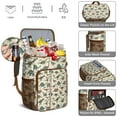 thumbnail image 5 of Travel Cooler Bag - Beige Cartoon Dinosaurs Names Pattern Camping Beer Cooler Backpack with Bottle Opener- Waterproof Insulated Picnic Backpacks - Cooler Bag for Beach, 5 of 6
