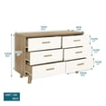 thumbnail image 2 of Abrihome Drawer Cabinet，Bar Cabinet, Storge Cabinet, Solid Wood Handles and Foot Stand,Put into Living Room,Bedroom,or Dining Room, 2 of 6