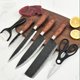 thumbnail image 5 of Juego de cuchillos martillados de Acero inoxidable 6 piezas ANGGREK, 5 of 8