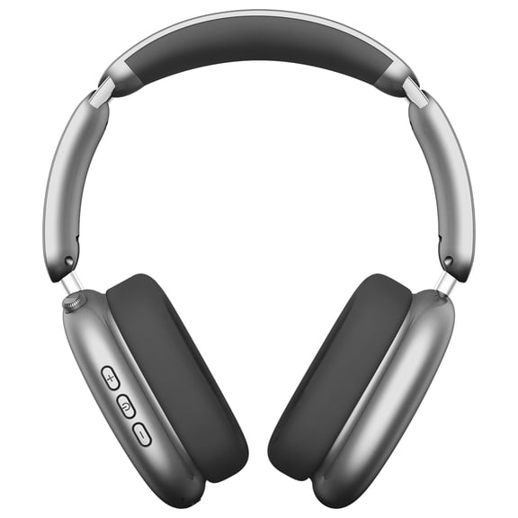 Mahipey Hybrid Active Noise Cancelling Headphones,60H Playtime Foldable Wireless Over Ear Bluetooth 5.4 Headphones,5 EQ Music Modes,Hi-Res Audio,Deep Bass,Breathable Leather Earpads,Gray