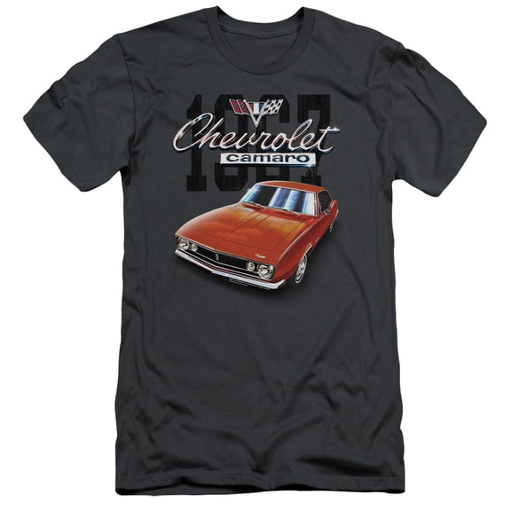 Chevrolet Classic Camaro S/S Adult 30/1 T-Shirt Charcoal