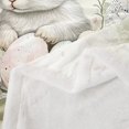thumbnail image 3 of Erosebridal Happy Easter Throw Blanket for Couch 60x80,Festival Rabbit Eggs Fleece Blanket,Flower Decoration, 3 of 6