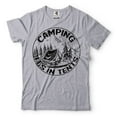 thumbnail image 5 of Camping Gift Shirt Camping It's In Tents Shirt Camper Gifts Camping Life Shirt Outdoor Hiking Shirt (Medium Military Green), 5 of 6