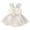 Beige, variant on Girls Sleeveless Floral Embroider Tulle Backless Romper Bodysuits Boho Dailywear, 9-12 Months