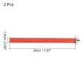 thumbnail image 2 of 0.6x7.9" Bird Paw Grinding Stick Parrot LoveBird Parakeet Cockatiel Perch Stand, Red 2 Pack, 2 of 6