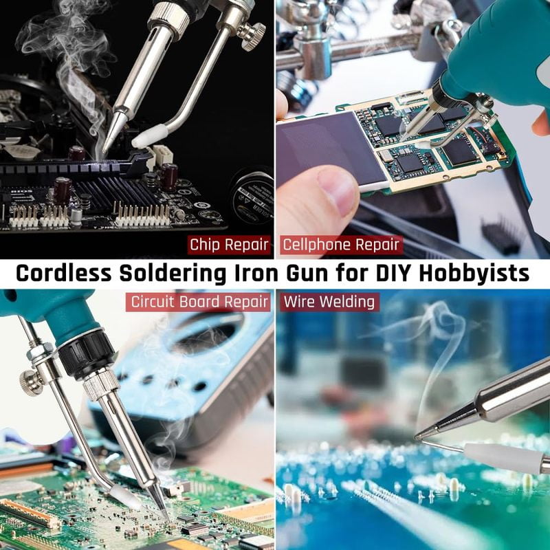75W Cordless Soldering Iron Kit for Ma*kita 18V Battery Fast Welding Tool LCD Digital Display Electric Solder Gun (No Battery)