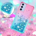 thumbnail image 5 of Case for Samsung Galaxy A15 5G Case Glitter Liquid Cute Clear Shockproof Back Cover,Soft TPU Phone Case for Samsung Galaxy A15 5G Gradient Turquoise, 5 of 15
